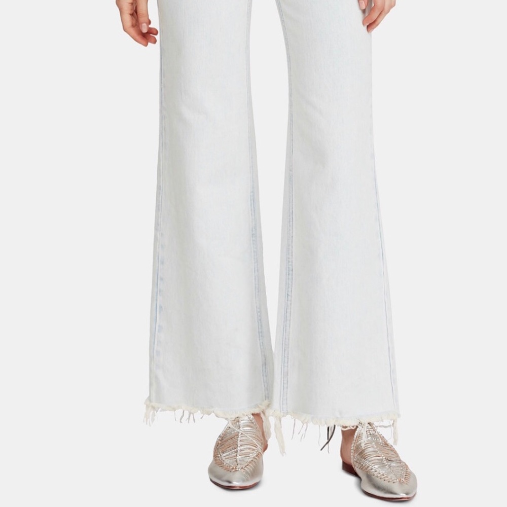 Free People High-Rise Flare-Leg Light Wash Jeans